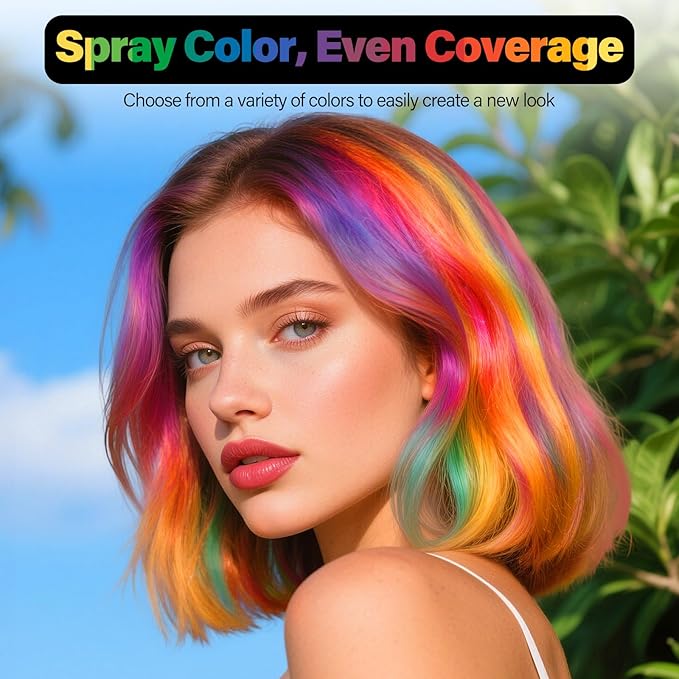 Temporary Hair Color Spray For Kids Women Men, Washable Hair Dye Spray One-Day Hair Color Wax For Cosplay Party DIY, Christmas Party, Halloween Crazy Hair Day (Green, 4.06 oz)