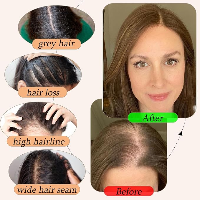 Human Hair Toppers for Women with Thinning Hair Real Human Topper Crown No Bangs 10 Inch #12P613 Golden Brown mix Bleach Blonde