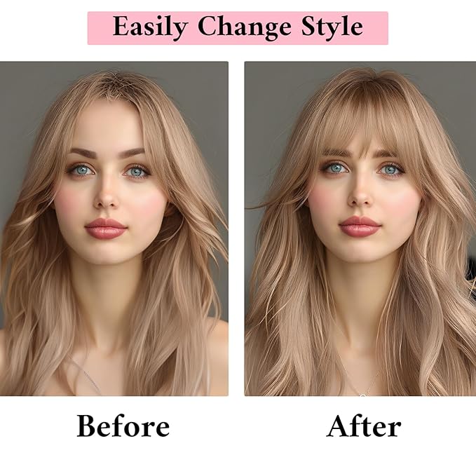 SEGO 100% Real Human Hair Toppers, with Air Bangs, Silk Base 150% Density, Clip in Topper, 2.7肺5.1・ HairPieces for Women, with Thinning/Hair Loss Cover Gray