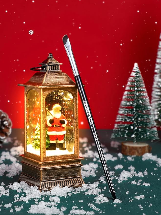 Eyeliner Brush, EIGSHOW Sickle Angled Gel Eyeliner Makeup Brush for Precise Eye Liner, Eyebrow, Eyelid with Ultra Thin Curved Vegan Bristles (E865)