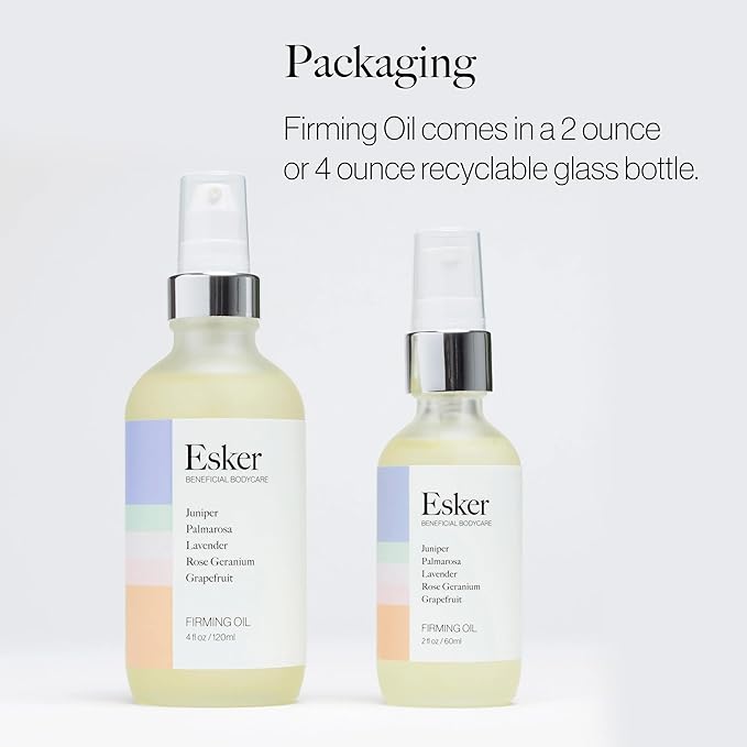 ESKER Beauty Firming Body Oil | (4 oz) | Plant-Based Serum Firms and Tightens Skin | Clean Beauty