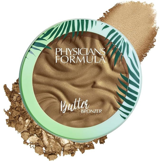 Physicians Formula Murumuru Butter Bronzer, Moisturizing, Nourishing Murumuru Butter for Silky Glow, Dermatologist Tested, Hypoallergenic, Vegan & Cruelty-Free - Brazilian Glow