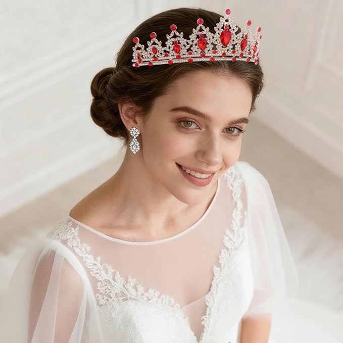 Princess Tiara and Crown for Women Wedding Tiaras for Bridal girls Tiaras and Crystal Crowns Rhinestone Headband Metal Hair Accessories for Costume Birthday Party Prom Gifts