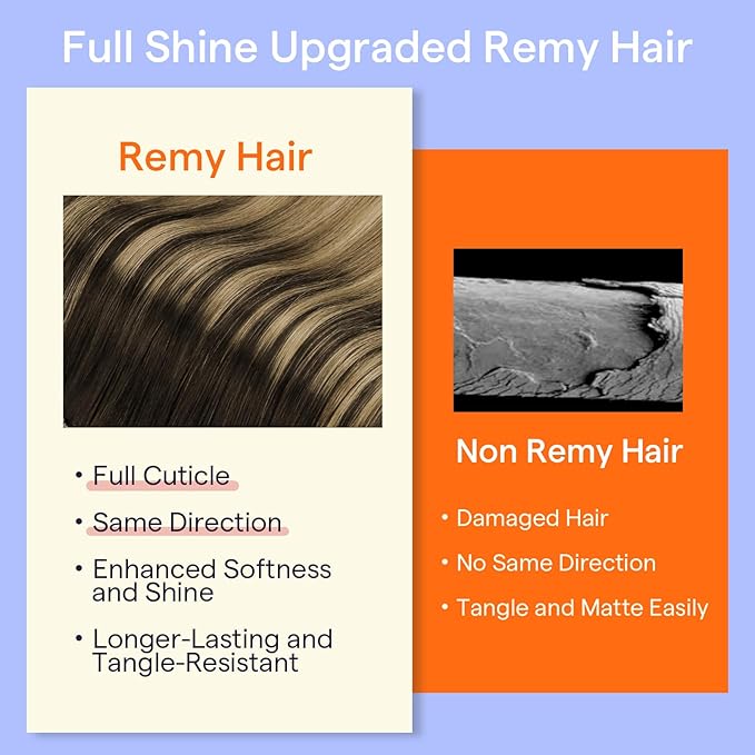 Full Shine Dark Brown Balayage Clip in Extensions Real Human Hair 18 Inch Clip on Hair Extensions for Women Balayage Dark Brown Ombre Honey Blonde 7 Pcs 120 G