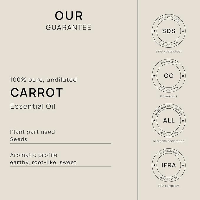 VINEVIDA Carrot Seed Essential Oil - Gallon Carrot Oil - Undiluted - Bulk Oil for Soap Making & Candle Scents - 8 lbs