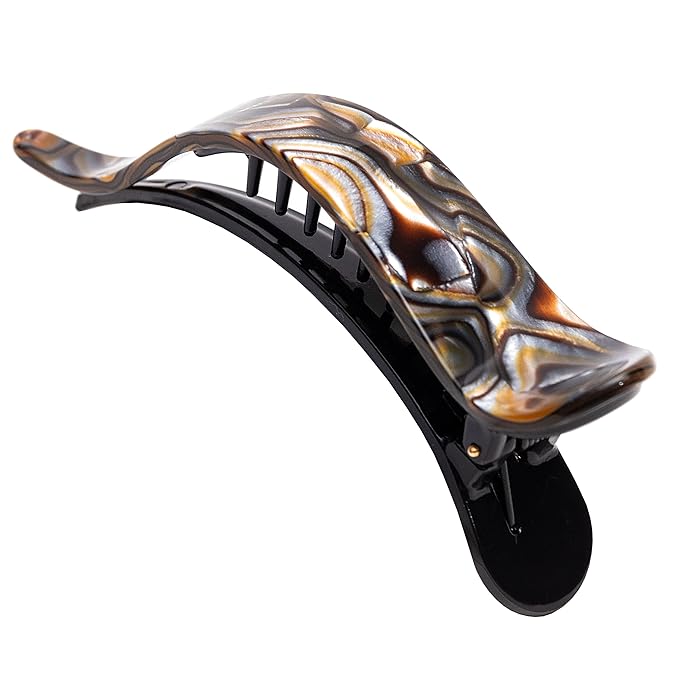 Camila Paris CP2509 French Hair Clip for Women, Alligator Clip, Duckbill Girls Hair Claw Clips Jaw Fashion Durable and Styling Hair Accessories for Women, Strong Hold No Slip Grip, Made in France