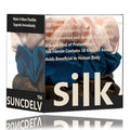 Suncdelv Silk,100% Silk Scrunchies for Hair,22 Momme Hair Ties for Anti-Crease & Breakage,Natural Women Hair Accessories，Fashion Hairbands 3PCS（Pink, gemstone, brown）