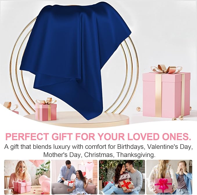 Mulberry Silk Pillow Cases 2 Pack Standard Size 20x26 Inches with Hidden Zipper, Ultra Smooth and Soft Breathable Cooling Silk Satin Pillowcase Set of 2, Better for Hair and Skin, Gifts for Women Men