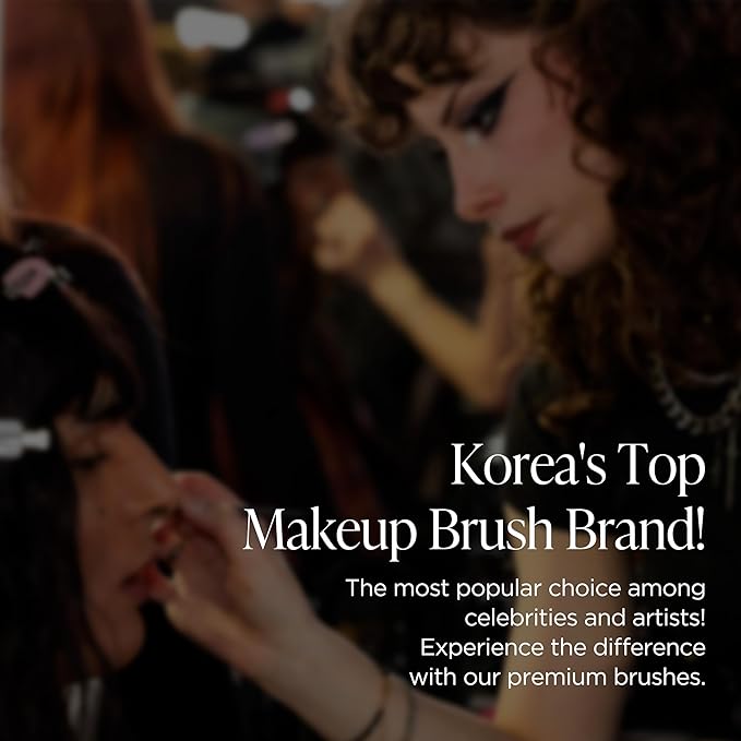 Piccasso FB33 Foundation Brush – Tapping Cover Brush for Liquid & Cream Foundation, Fills Pores with Soft Bristles for Smooth and Flawless Face Makeup, Professional Korean Beauty Tool