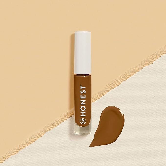 Honest Beauty Fresh Flex Concealer with Niacinamide + Vitamin E + Hyaluronic Acid | Vegan + Cruelty free | Mocha, 0.17 fl oz