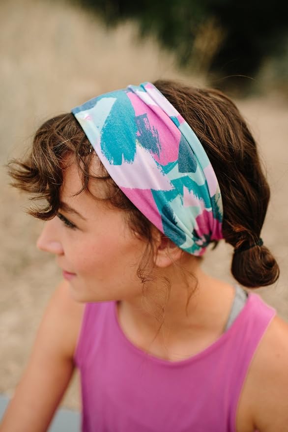 Maven Thread 4" Wide Workout Headbands for Women (2 Pack) – Non-Slip Sweatbands for Gym, Running & Yoga