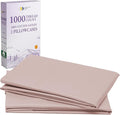 California Design Den Standard/Queen Pillow Cases Set of 2-1000 Thread Count, Soft and Smooth Sateen Weave, 100% Cotton Standard Pillowcases, Thick and Durable - Sepia Rose