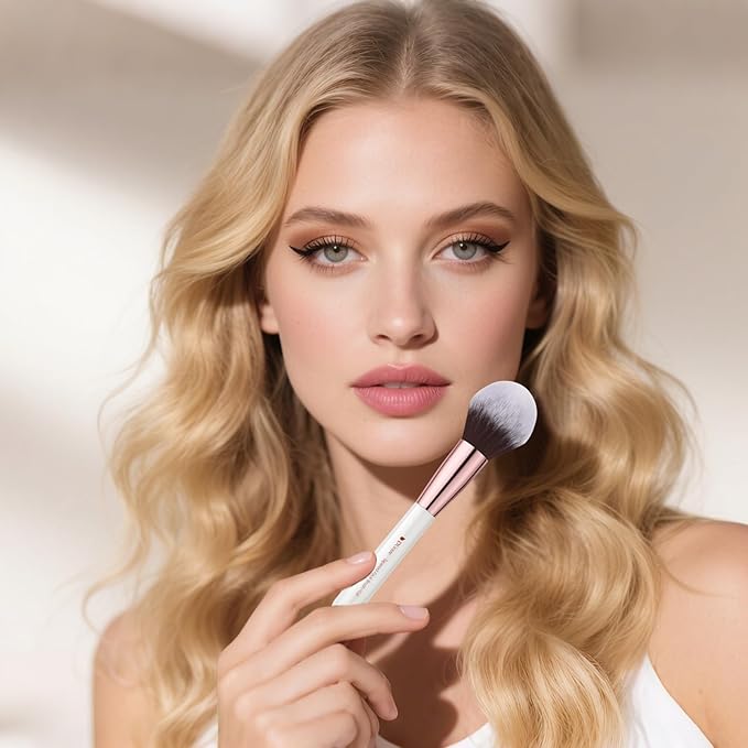 DUcare Makeup Brushes Set Professional 27Pcs Makeup Brushes Premium Synthetic Kabuki Foundation Blending Face Powder Blush Concealers Eye Shadows Make Up Brushes Kit White