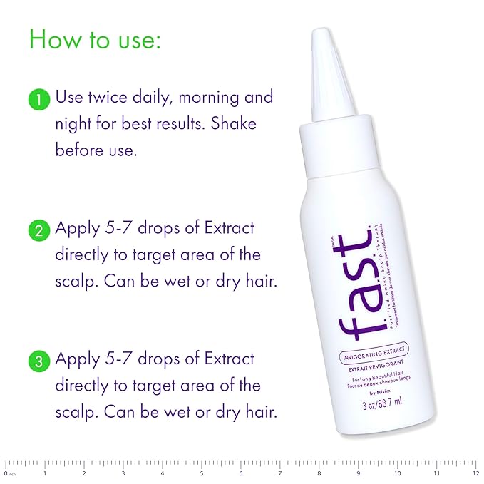 Nisim F.A.S.T. Fortified Amino Scalp Therapy Invigorating Extract 3 oz