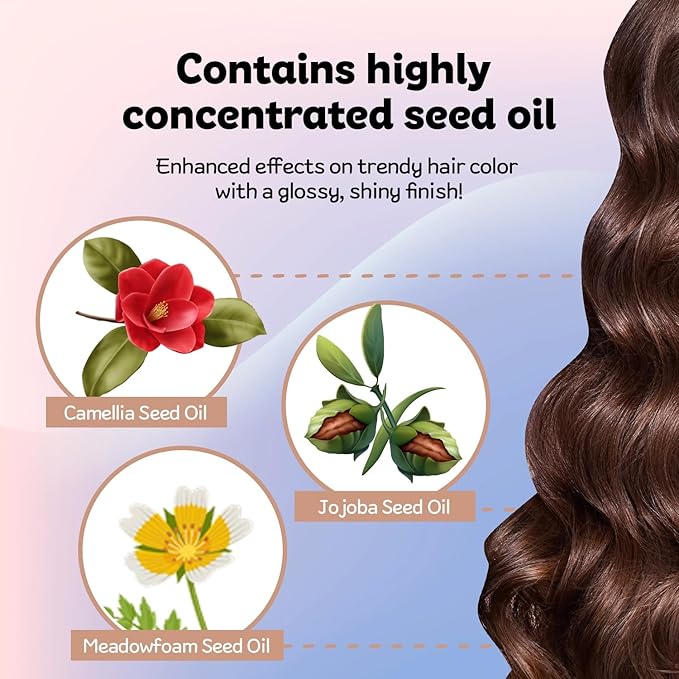 eZn Pudding Hair Dye, Ammonia-Free, Semi-Permanent DIY Korean Hair Dye Color with Keratin, Odorless Gentle for Sensitive Skin No Skin Irritation (Cool Beige Brown)