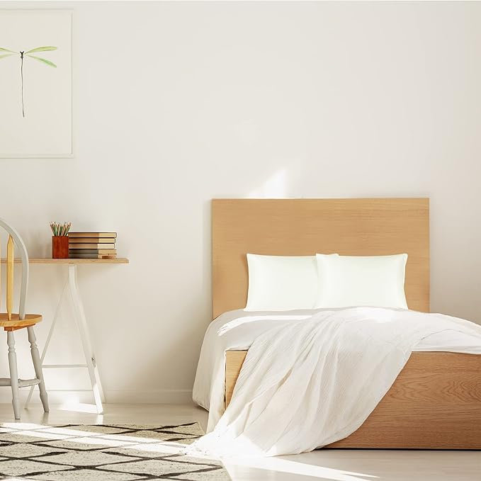 uxcell 2 Pack Satin Pillowcase for Hair and Skin, Cool, Silky, Soft Breathable Pillow Cases Travel Size 14x20 Inch with Envelope Closure