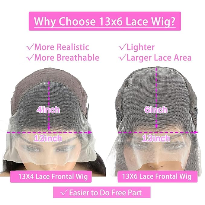 BVLBVL 30 Inch Lace Front Wig Human Hair 180% Density 13x6 Deep Wave Lace Frontal Wigs for Women Curly Wig Pre Plucked, Real Human Hair No Synthetic Blend No Tangle No Shedding Triple Lifespan 3X
