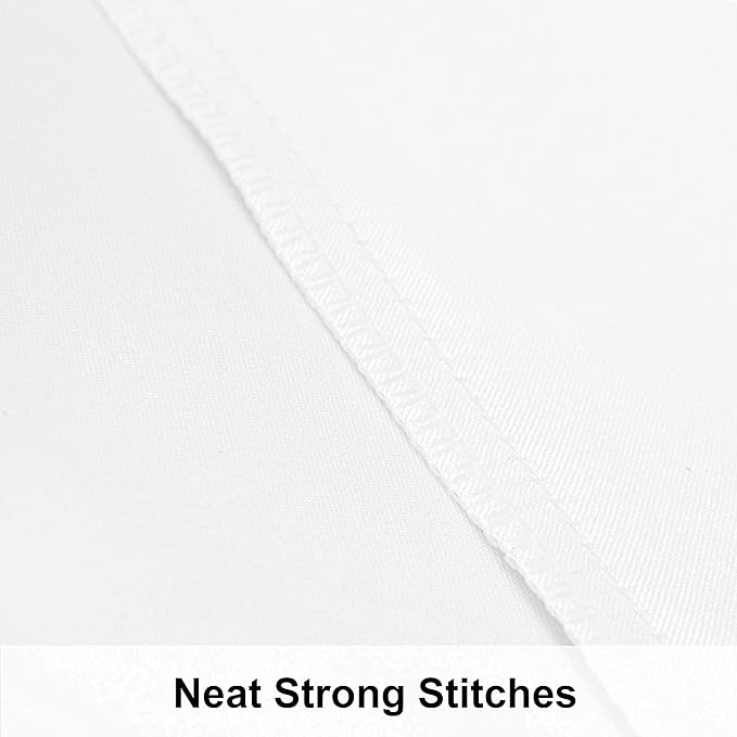 NTBAY 12 Pack Satin Standard Pillowcases for Hair and Skin, Luxurious and Silky Pillow Cases with Envelope Closure, 20x26 Inches, White