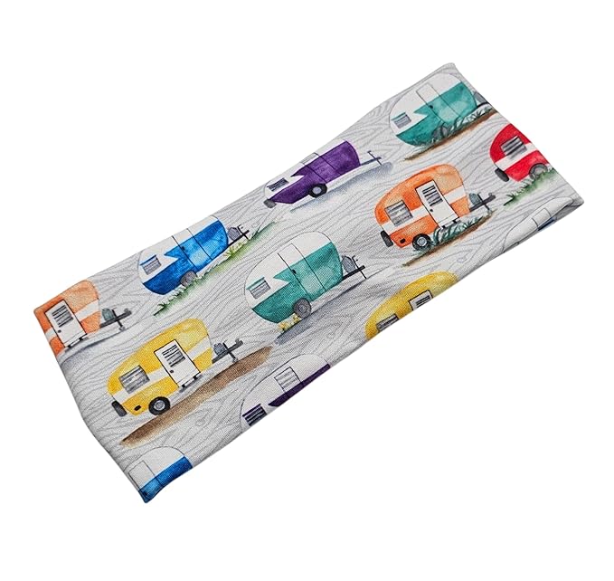 Soft Stretchy Headband, 3-in-1 Versatile Twist Style, One-Piece (Retro Camper, Child)