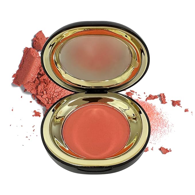 Face Blush for Cheeks Waterproof Cream Blush makeup, Soft Face Blush Natural Makeup Lightweight & Natural Matte Finish Long Lasting Makeup Easy to Smudge and Apply Blushes for Beginne(Coral Orange)