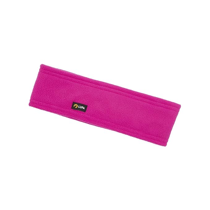 Lupa Handmade Unisex Triple-Layer Micro Fleece Headband/Ear Warmer - Bright Pink
