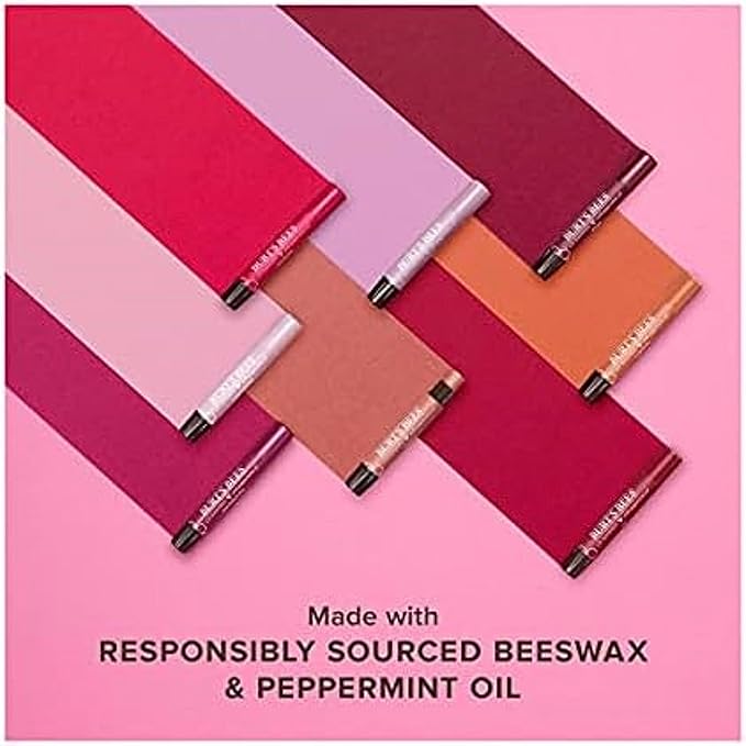 Burt's Bees Shimmer Lip Tint Set, Tinted Lip Balm Stick, Moisturizing for All Day Hydration with Natural Origin Glowy Pigmented Finish & Buildable Color, Caramel (4-Pack)