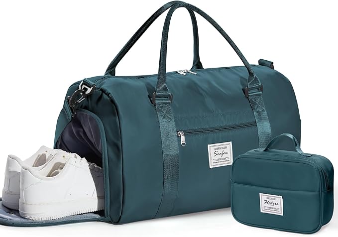 Gym Bag Womens,Travel Duffel Carry on Bag Sport Tote Bag Weekend Overnight Bag