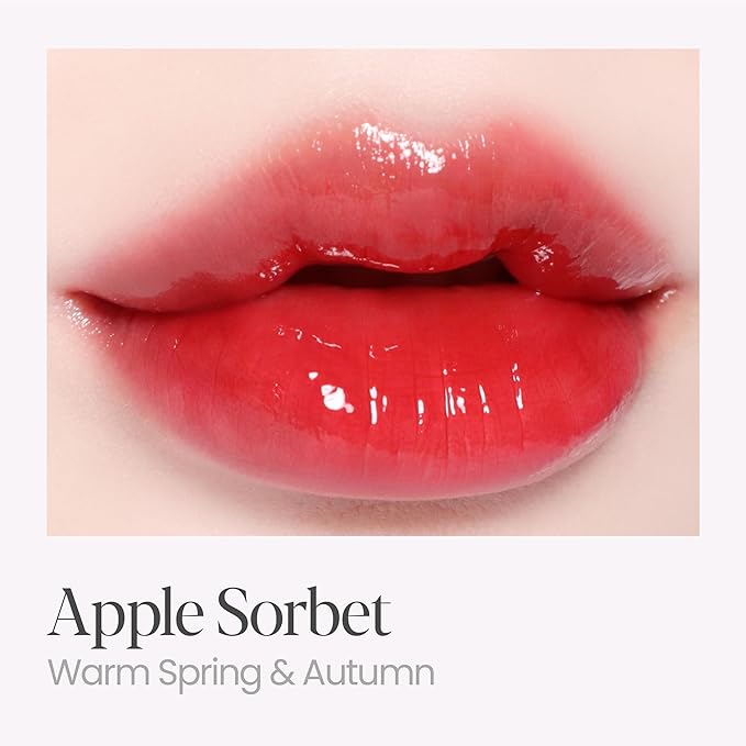Espoir Couture Lip Tint Glaze #1 Apple Sorbet 0.14oz | Volumizing Lip Stain with Syrupy Shine | Long-Lasting & Vibrant Color for Radiant Lip Look | Moisturizing & Glossy Lip Tint | Korean Lip Makeup