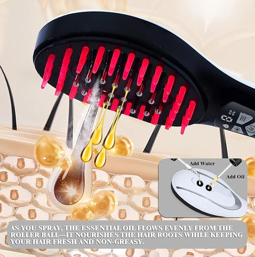 4-in-1 Scalp Massager Comb - Hair Oil Applicator & Scalp Scrubber, Portable for Home & Travel Use, Ideal for Women’s Hair Care
