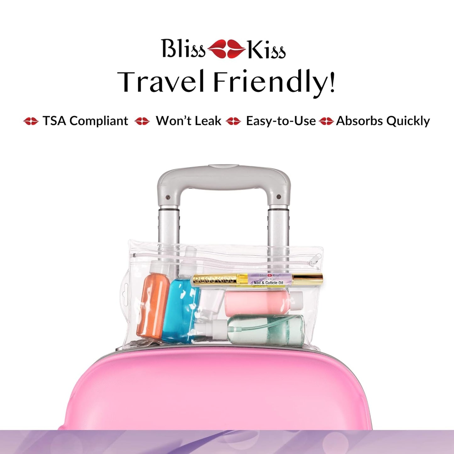 Bliss Kiss | 4 Lavender Vanilla | Oil Cuticle Pen w/Vitamin E & Jojoba⏤Nail Strengthener Nail Growth Serum for Brittle Peeling Breaking Thin Nails