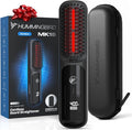 HUMMINGBIRD MK18 BeardBoss Cordless Beard Straightener for Men – Heated Beard Brush & Hot Comb, 5 Temp Settings, Anti-Scald Portable Hair Straightener, PTC Ceramic Heat, Infrared & Ionic, Travel Case