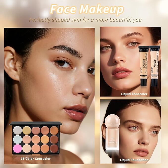 Makeup Kit Makeup Set for Women Teens full Kit Makeup Kits for Teenagers Makeup Gift Sets for Teen Girls Women Christmas Girls Gifts Eyeshadow