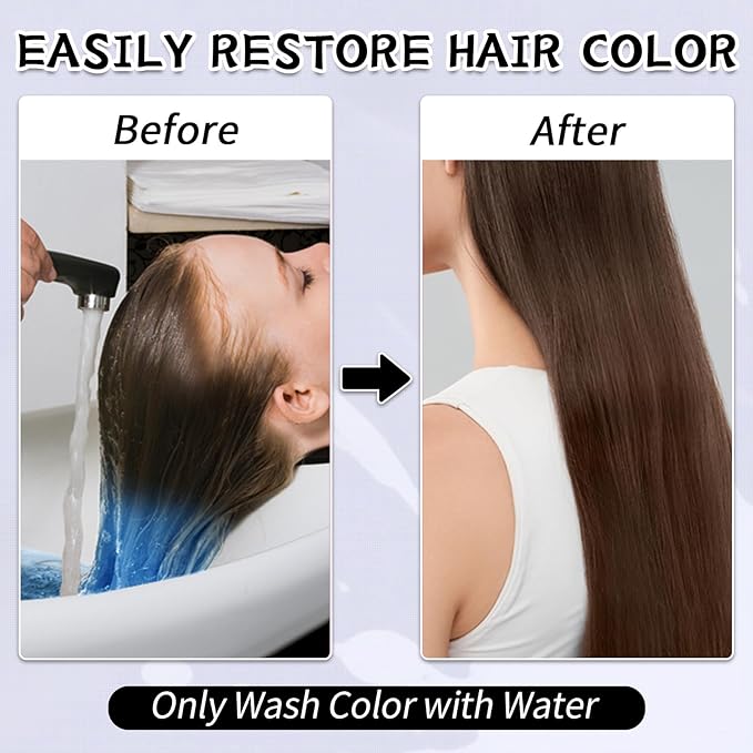 Byhoo Purple Temporary Hair Color Dye for Dark Hair, 90 ml, Cream Format, Fashionable Color, Suitable for Kids Party, Cosplay, Easy to Apply, Safe and Harmless Formula