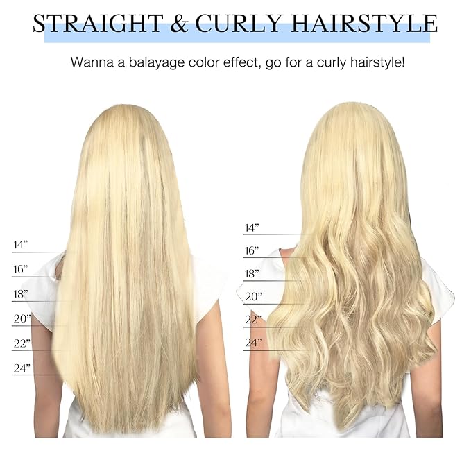 DOORES Hair Extensions Clip in, Light Ash Brown to Light Blonde Highlighted Golden Blonde 18 Inch120g 7pcs, Remy Clip in Human Hair Extensions Natural Hair Extensions Thick Hair Extensions