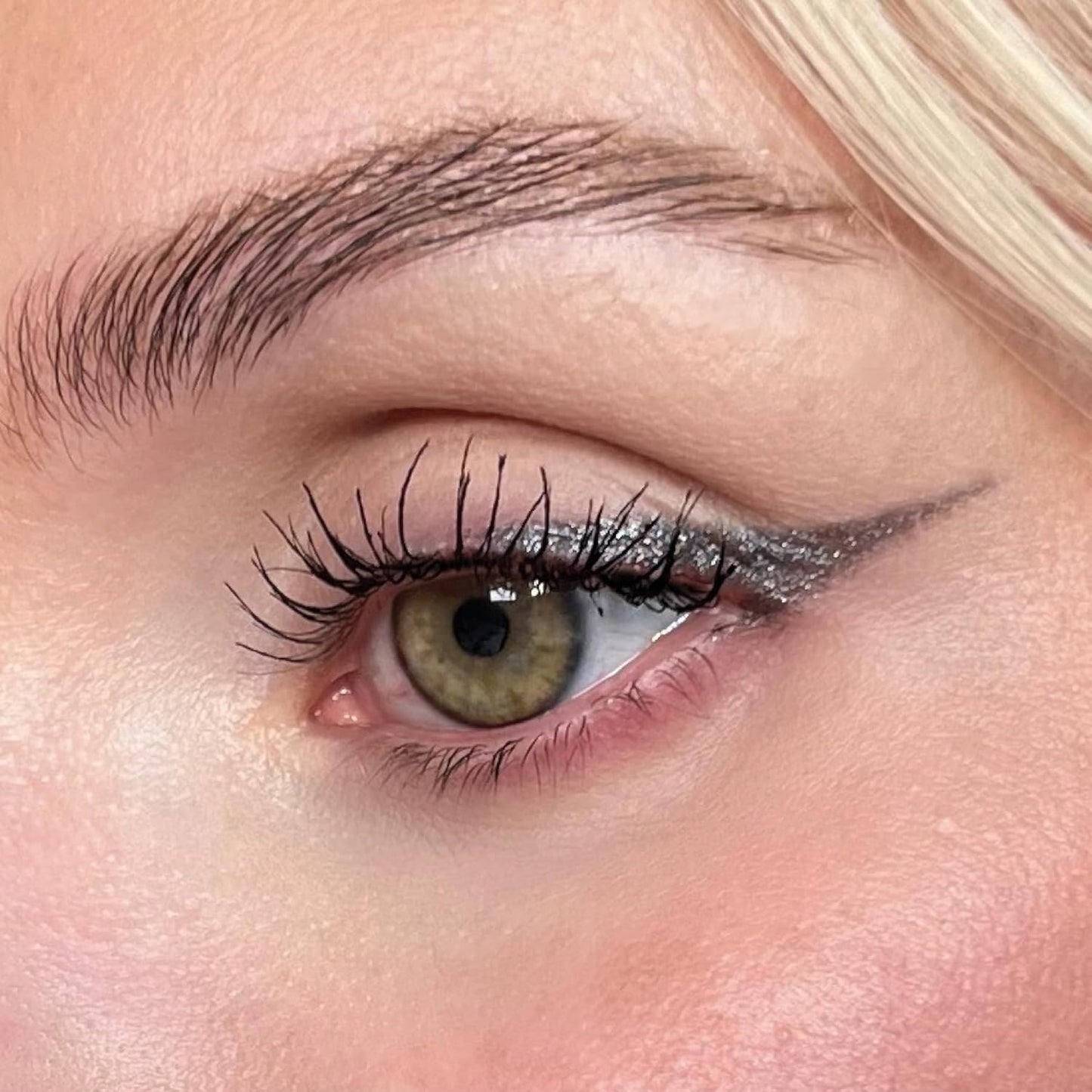 Hypoallergenic Waterproof Eyeliner - Fragrance Free Metallic Eye liner - Vegan and Cruelty Free Eye Pencil - Eyeliner Pencil for Sensitive Eyes (Grey Stone)