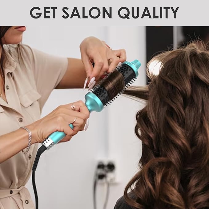 1 3/4 Inch Thermal Brush Negative Ion Heated Round Brush Dual Voltage 12 Temperature Settings Curling Hairbrush for Long Hair (1.75 Inch Barrel 2.3 Inch Bristles)