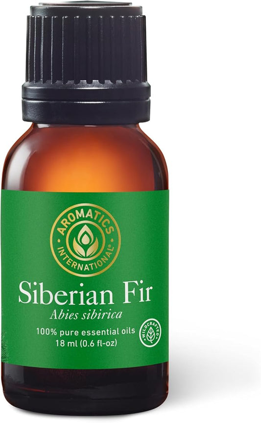 Aromatics International Premium Organic Siberian Fir Essential Oil 18ml | 100% Pure Essential Oil for Diffusion & Aromatherapy