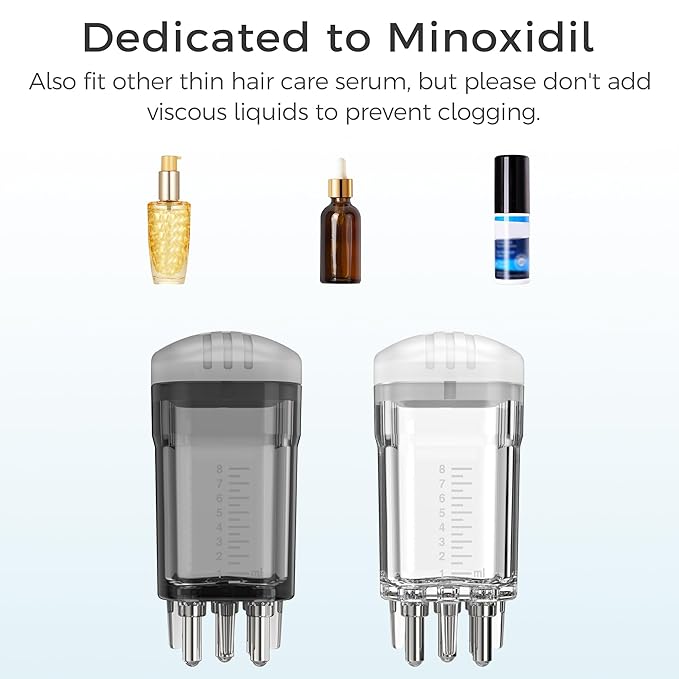 Minoxidil Applicator,2 PCS Easy Fast Apply Exactly Effective Massage Mini Scalp Applicator Comb Dedicated to Minoxidil Hair Growth Serum,Root Comb Applicator Bottle Minoxidil Applicator Brush Tool