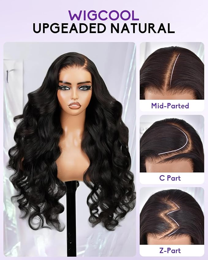 13x6 Body Wave Lace Front Wigs Human Hair Pre Plucked 180 Density HD Transparent Lace Frontal Wigs Human Hair for Women Glueless Wigs No Synthetic Blend Triple Lifespan 3X 20Inch