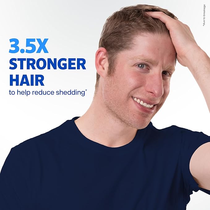 Rogaine Men's Thickening 2 in 1 Shampoo + Conditioner, Hair Thickening Shampoo & Conditioner with Rosemary Oil, Keratin & Citric Acid Leaves Hair Visibly Thicker, Not Minoxidil, 8.4 fl. oz