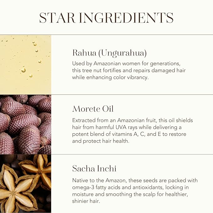 Rahua Legendary Amazon Hair Oil, Lightweight Vegan Botanical Elixir, Morete & Sacha Inchi Oils, Enhances Shine & Smoothness, Protects from Heat, Hair Care for All Textures, 1.6 Fl Oz