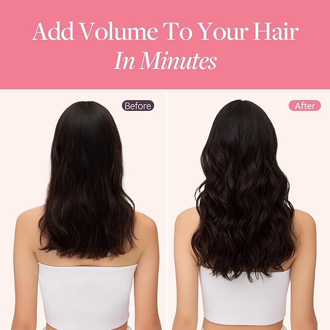 GOO GOO Clip in Hair Extensions Real Human Hair, Remy Human Hair Extensions Clip ins for Women, Natural Human Hair, 26inch 180g 7Pcs, #4/26/4 Balayage Chocolate Brown to Honey Blonde