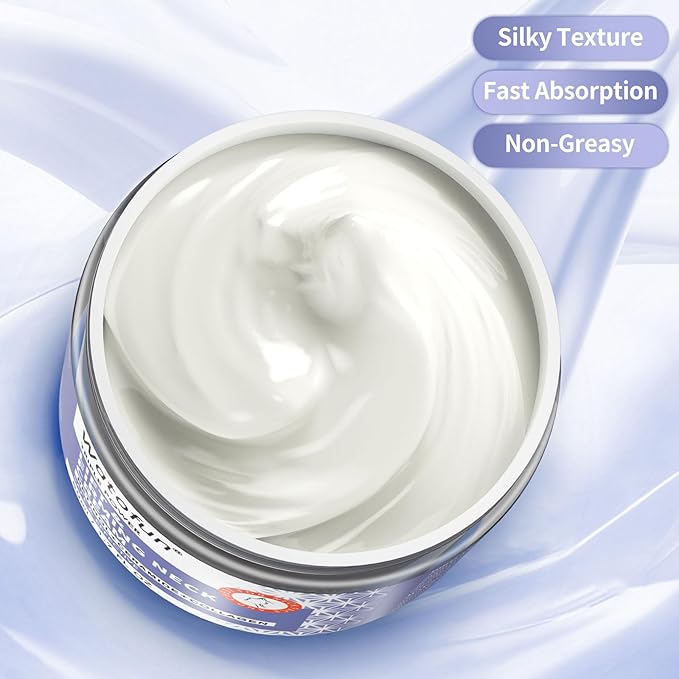 Neck Creams for Tightening and Firming - Anti Wrinkle & Treatment with Retinol Peptides, Ceramide - Overnight Moisturizer for All Skin Types - Sensitive Safe