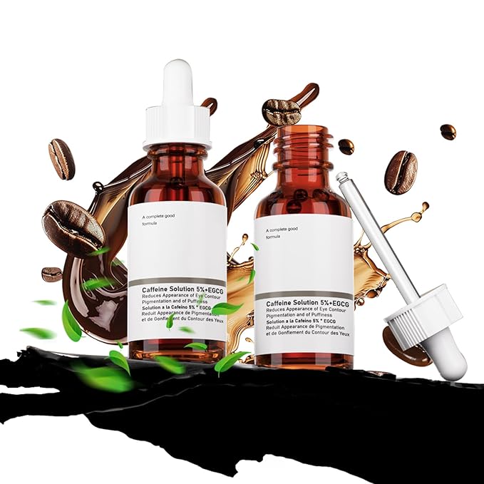 The Caffeine Solution 5% + EGCG，Reduces Appearance of Eye Contour Pigmentation and Puffiness，Under Eye Serum (30ml) Caffeine For Face Moisturizing Serum (2)