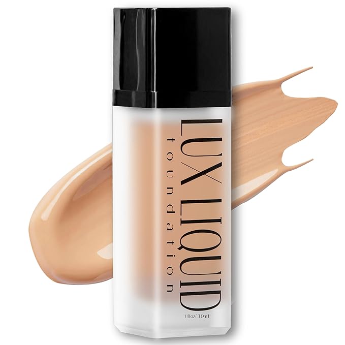 Organic Aloe-Based LUX Liquid Foundation, Natural Vegan Gluten-Free Made in USA, Cappuccino