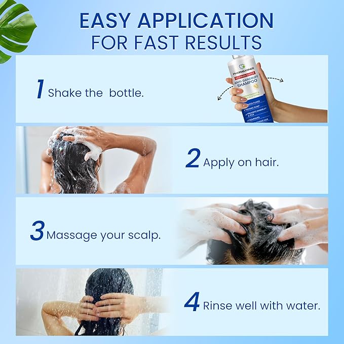 Anti-Dandruff Shampoo with Selenium Sulfide – Medicated Anti-Fungal Formula for Seborrheic Dermatitis & Folliculitis – Itchy, Flaky & Oily Scalp Relief – Menthol & Lavender Oil