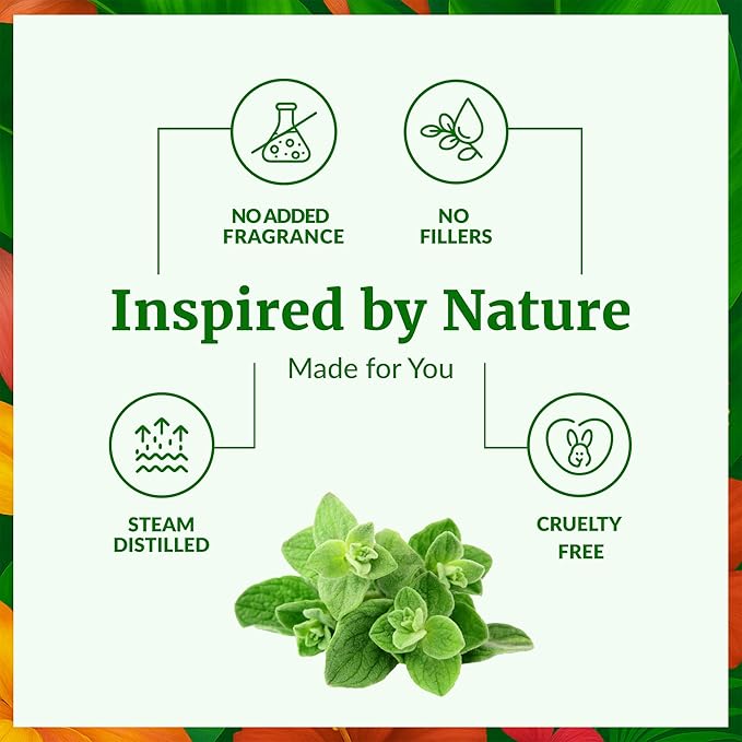 SVA Oregano Essential Oil – 4 Fl Oz – 100% Natural Oregano Oil - for Diffuser, Hair Care, Face, Skin Care, Aromatherapy, Scalp and Body Massage, Soap and Candle Making – with Dropper