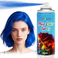 Blue Hair Spray, Temporary Hair Color Spray For Kids Women Men, Temporary Hair Dye Washable Hair Color Wax,Non-Sticky Color Hair Spray for Halloween Crazy Hair Day,Cosplay Party DIY,Christmas (Blue)