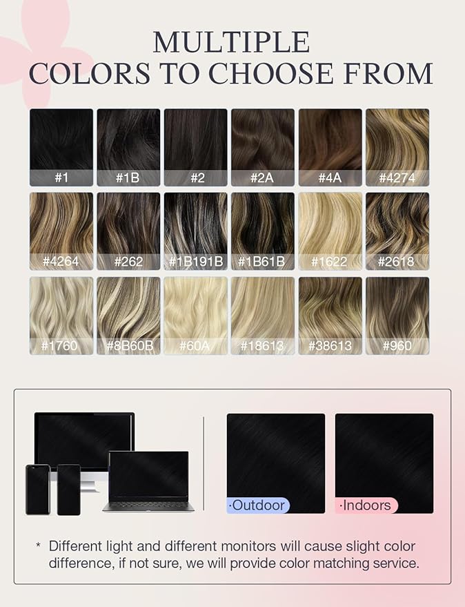 DOORES Invisi Edge Tape in Human Hair Extensions, Natural Black 10 Injection Tapeins with 10 Injection Tapeins 50g 22 Inch, Injected Tape in Extensions Virgin Hair Thick Ends