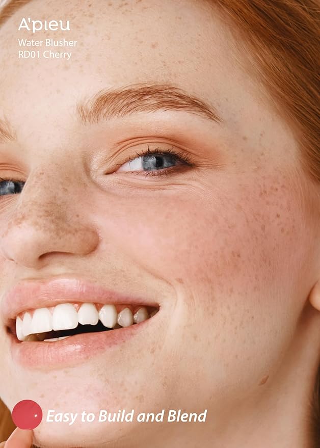A'PIEU JUICY-PANG WATER BLUSHER (RD01 - Popping Cherry) Korean Liquid Blush For Cheeks K Beauty Makeup
